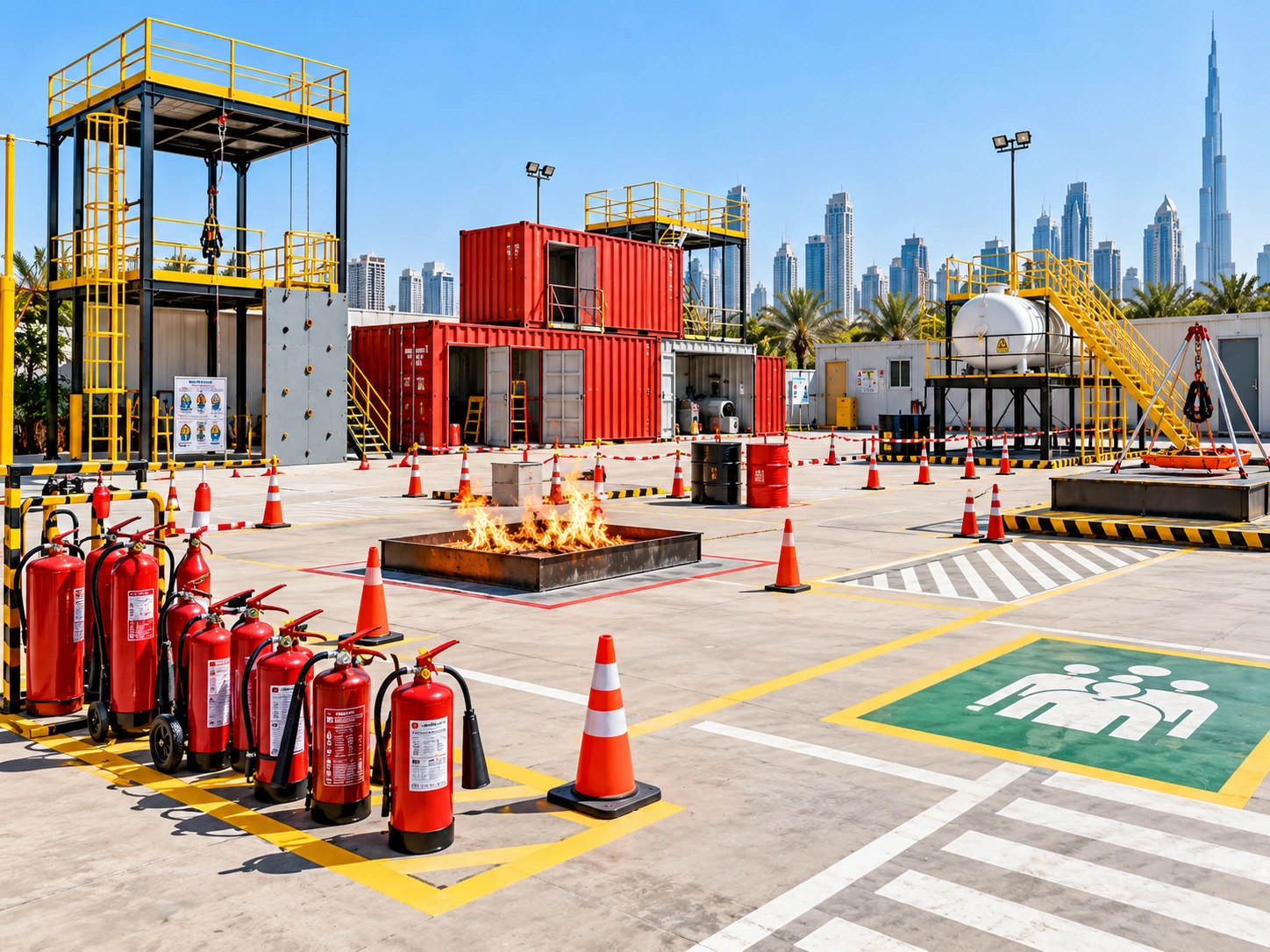 Practical training yard